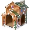 Frisco Holiday Log Cabin Cardboard Cat House -Optimal Pet Shop 287287 MAIN. AC SS1800 V1694814356