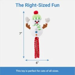 Frisco Naughty Or Nice Snowman Reversible Plush Cat Toy With Catnip -Optimal Pet Shop 287387 PT2. AC SS1800 V1637704002