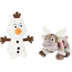 Disney Frozen's Olaf & Sven Plush Cat Toy With Catnip, 2 Count
