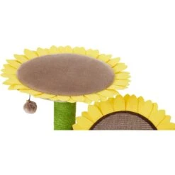 Frisco Sunflower Cat Scratching Post, Two Post With Lounger -Optimal Pet Shop 296688 PT3. AC SS1800 V1632855992