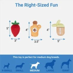 Frisco Brunch Pancake Hide & Seek Puzzle Plush Squeaky Dog Toy -Optimal Pet Shop 297266 PT2. AC SS1800 V1643916712