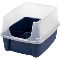 Frisco Plastic Litter Scooper With Caddy & IRIS USA Open Top Litter Box With Scatter Shield -Optimal Pet Shop 298166 PT3. AC SS1800 V1623201749