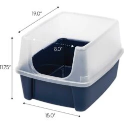 Frisco Plastic Litter Scooper With Caddy & IRIS USA Open Top Litter Box With Scatter Shield -Optimal Pet Shop 298166 PT5. AC SS1800 V1623196667