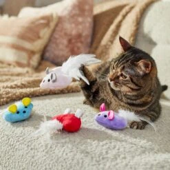 Frisco Valentine Heart Mice Plush Cat Toy With Catnip -Optimal Pet Shop 298954 PT3. AC SS1800 V1701364814