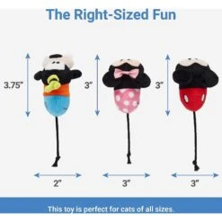 Disney Mickey & Friends Plush Mice Cat Toy With Catnip, 3 Count & Disney Mickey Mouse Plush Kicker Cat Toy With Catnip -Optimal Pet Shop 302344 PT2. AC SS1800 V1623035244