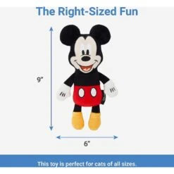 Disney Mickey & Friends Plush Mice Cat Toy With Catnip, 3 Count & Disney Mickey Mouse Plush Kicker Cat Toy With Catnip -Optimal Pet Shop 302344 PT5. AC SS1800 V1623078769