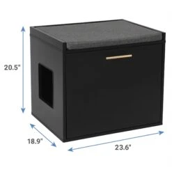 Frisco Drop Down Door Bench Cat Litter Box Cover -Optimal Pet Shop 322629 PT2. AC SS1800 V1653488860