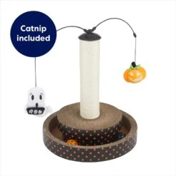 Frisco Halloween Pumpkin And Ghost Interactive Scratcher Cat Toy With Catnip -Optimal Pet Shop 344074 PT2. AC SS1800 V1657657033