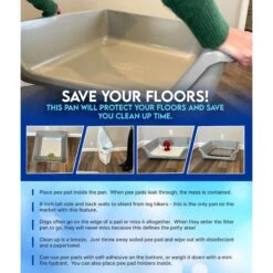 Shirley K's Senior Cat Litter Box, X-Large -Optimal Pet Shop 347408 PT5. AC SS1800 V1679682947