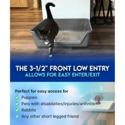 Shirley K's Senior Cat Litter Box, X-Large -Optimal Pet Shop 347408 PT7. AC SS1800 V1679682948