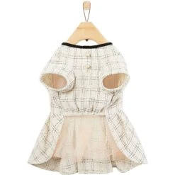 Frisco Tweed Weave Ruffle Skirt Dog & Cat Dress -Optimal Pet Shop 353649 PT5. AC SS1800 V1659726435