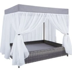 Frisco Outdoor Wicker Canopy Dog Bed -Optimal Pet Shop 356071 PT2. AC SS1800 V1651003892