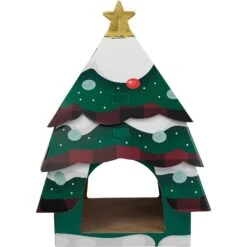 Frisco Holiday Christmas Tree Cardboard Cat House -Optimal Pet Shop 360879 PT2. AC SS1800 V1661890133