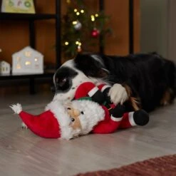 Frisco Holiday Santa Claus Plush Squeaky Dog Toy -Optimal Pet Shop 360914 PT3. AC SS1800 V1661874178