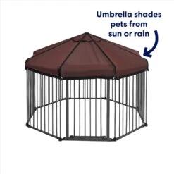 Frisco Outdoor Galvanized Steel 8-Panel Configurable Gate And Playpen With Oxford Roof 13 Frisco Outdoor Galvanized Steel 8-Panel Configurable Gate And Playpen With Oxford Roof -Optimal Pet Shop 507086 PT2. AC SS1800 V1669212042