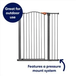 Frisco Outdoor Steel Arch Extra Tall Auto-Close Dog Gate -Optimal Pet Shop 507102 PT2. AC SS1800 V1669212041