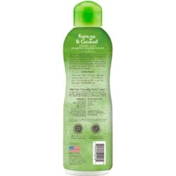 TropiClean Luxury 2 In 1 Papaya & Coconut Pet Shampoo & Conditioner & Frisco Cat & Dog Bristle Brush -Optimal Pet Shop 575094 PT2. AC SS1800 V1657660395