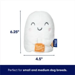 Frisco Halloween Trick Or Treat Ghost Plush Squeaky Dog Toy -Optimal Pet Shop 667974 PT1. AC SS1800 V1689277405