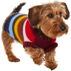 Frisco Chunky Knit Multi-Stripe Dog & Cat Sweater -Optimal Pet Shop 718662 PT2. AC SS1800 V1703184683