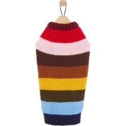 Frisco Chunky Knit Multi-Stripe Dog & Cat Sweater -Optimal Pet Shop 718662 PT3. AC SS1800 V1692977992