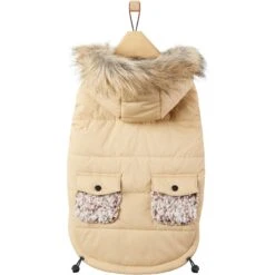 Frisco Heavy Weight Matte Quilted Dog & Cat Parka With Cozy Fleece Lining -Optimal Pet Shop 719654 PT3. AC SS1800 V1692978908