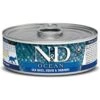Farmina N&D Ocean Sea Bass & Squid & Shrimp Grain-Free Wet Cat Food, 2.46-oz Can, Case Of 24