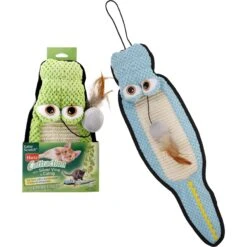 Frisco Natural Catnip & Hartz Cattraction Silver Vine & Catnip Gator Cat Scratcher Toy, Color Varies -Optimal Pet Shop 737470 PT5. AC SS1800 V1683212076