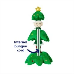Frisco Holiday Elf In A Tree Bungee Plush Squeaky Dog Toy -Optimal Pet Shop 739846 PT2. AC SS1800 V1695045362