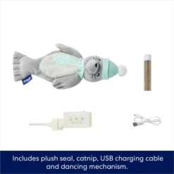 Frisco Holiday Interactive Flopping Seal Electronic Cat Toy With Catnip -Optimal Pet Shop 740102 PT2. AC SS1800 V1695046543