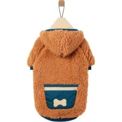 Frisco Wubby Textured Fleece Dog & Cat Hoodie W/ Pocket -Optimal Pet Shop 742510 PT3. AC SS1800 V1692377818