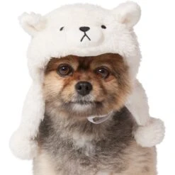 Frisco Plush Polar Bear Dog & Cat Hat 11 Frisco Plush Polar Bear Dog & Cat Hat -Optimal Pet Shop 745614 PT2. AC SS1800 V1694802014