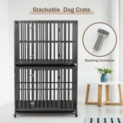 SMONTER Two Doors Heavy Duty Dog Crate -Optimal Pet Shop 904190 PT6. AC SS1800 V1688398365
