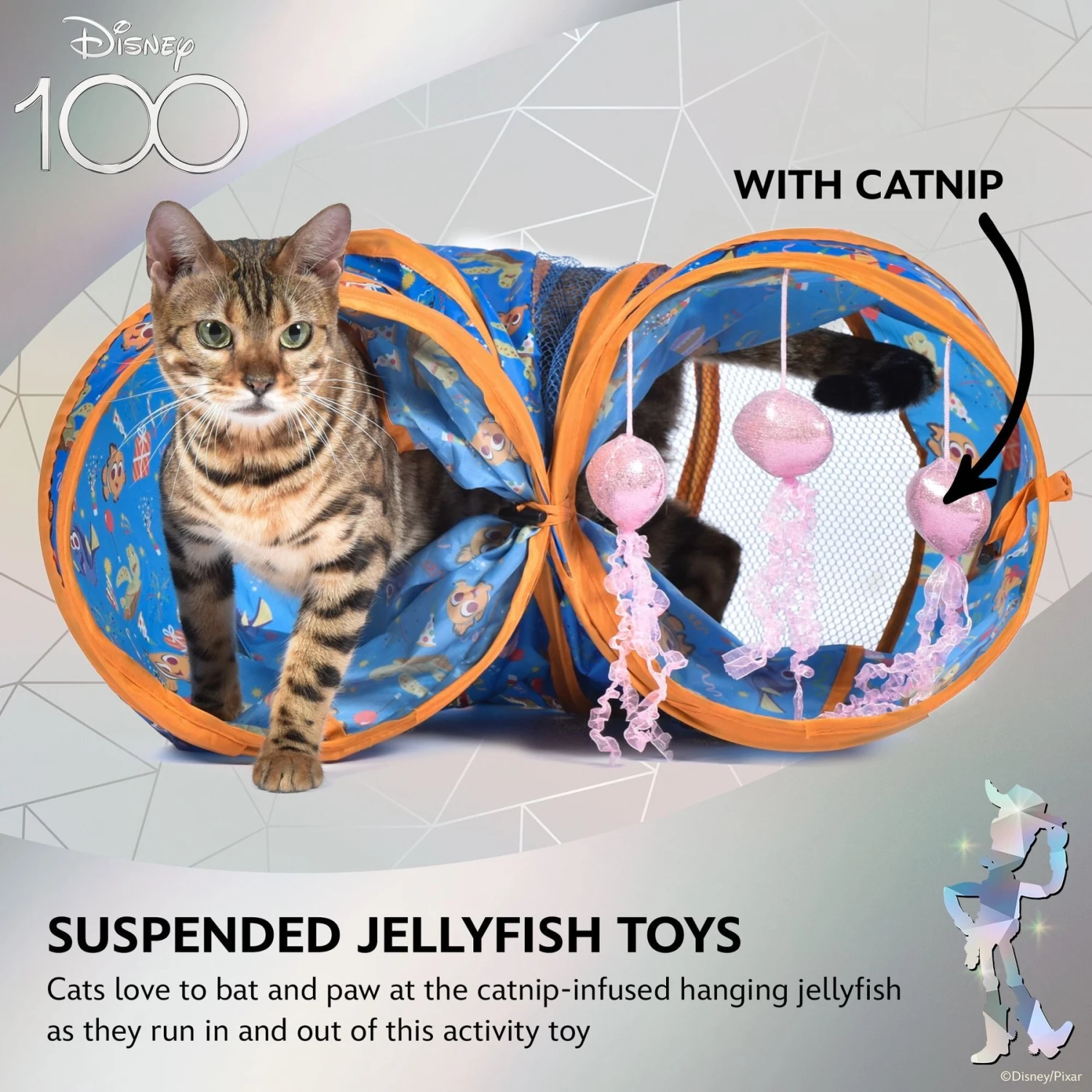 Disney / Pixar DISNEY PIXAR Finding Nemo Jellyfish Tunnel Cat Toy Multicolor 7 Disney / Pixar DISNEY PIXAR Finding Nemo Jellyfish Tunnel Cat Toy Multicolor - Image 5