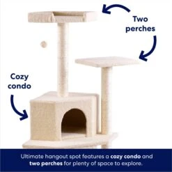 Frisco 52-in Faux Fur Cat Tree & Condo -Optimal Pet Shop 92261 PT3. AC SS1800 V1667227606