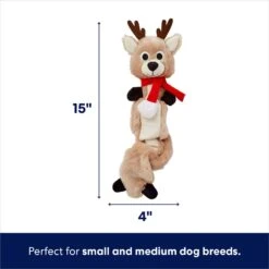 Frisco Holiday Reindeer Bungee Plush Squeaky Dog Toy & Frisco Holiday Snowman Bungee Plush Squeaky Dog Toy -Optimal Pet Shop 986126 PT2. AC SS1800 V1698346244