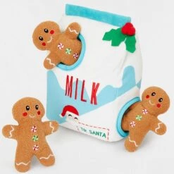 Frisco Holiday Hot Cocoa Hide & Seek Puzzle Plush Squeaky Dog Toy & Frisco Holiday Milk & Gingerbread Cookies Hide & Seek Puzzle Plush Squeaky Dog Toy -Optimal Pet Shop 986142 PT5. AC SS1800 V1698258115