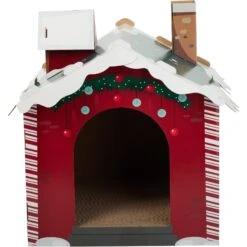 Frisco Holiday Christmas Tree Cardboard Cat House & Frisco Holiday Santa's Workshop Cardboard Cat House -Optimal Pet Shop 986190 PT7. AC SS1800 V1698257790