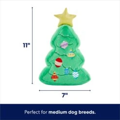Frisco Holiday Santa's Helpers Plush Squeaky Dog Toy, 3 Count & Frisco Holiday Tree Thin Plush Squeaky Dog Toy -Optimal Pet Shop 986222 PT6. AC SS1800 V1698257735