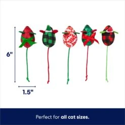 Frisco Holiday Festive Red Variety Pack Gift Box Cat Toy With Catnip, 14 Count & Frisco Holiday Mice Cat Toy With Catnip, 5 Count -Optimal Pet Shop 986270 PT6. AC SS1800 V1698258056